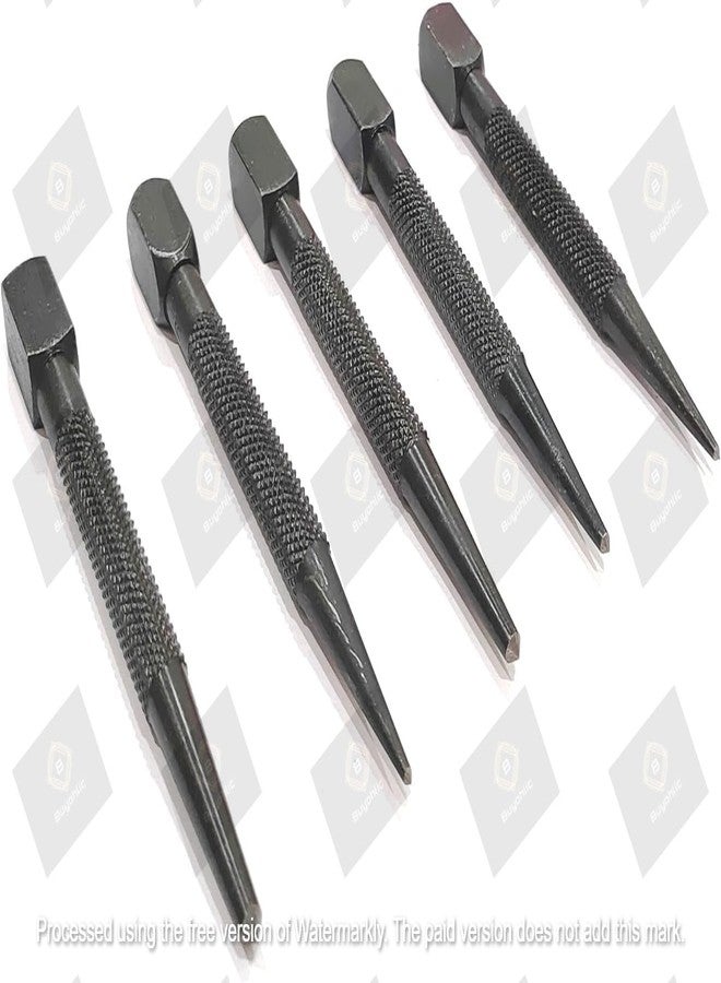 Buyohlic Set of 5 Pcs Center Punch-Imperial Standard Hard Metal-Wood Working Hand Tools ((Square Head)) - Image 4